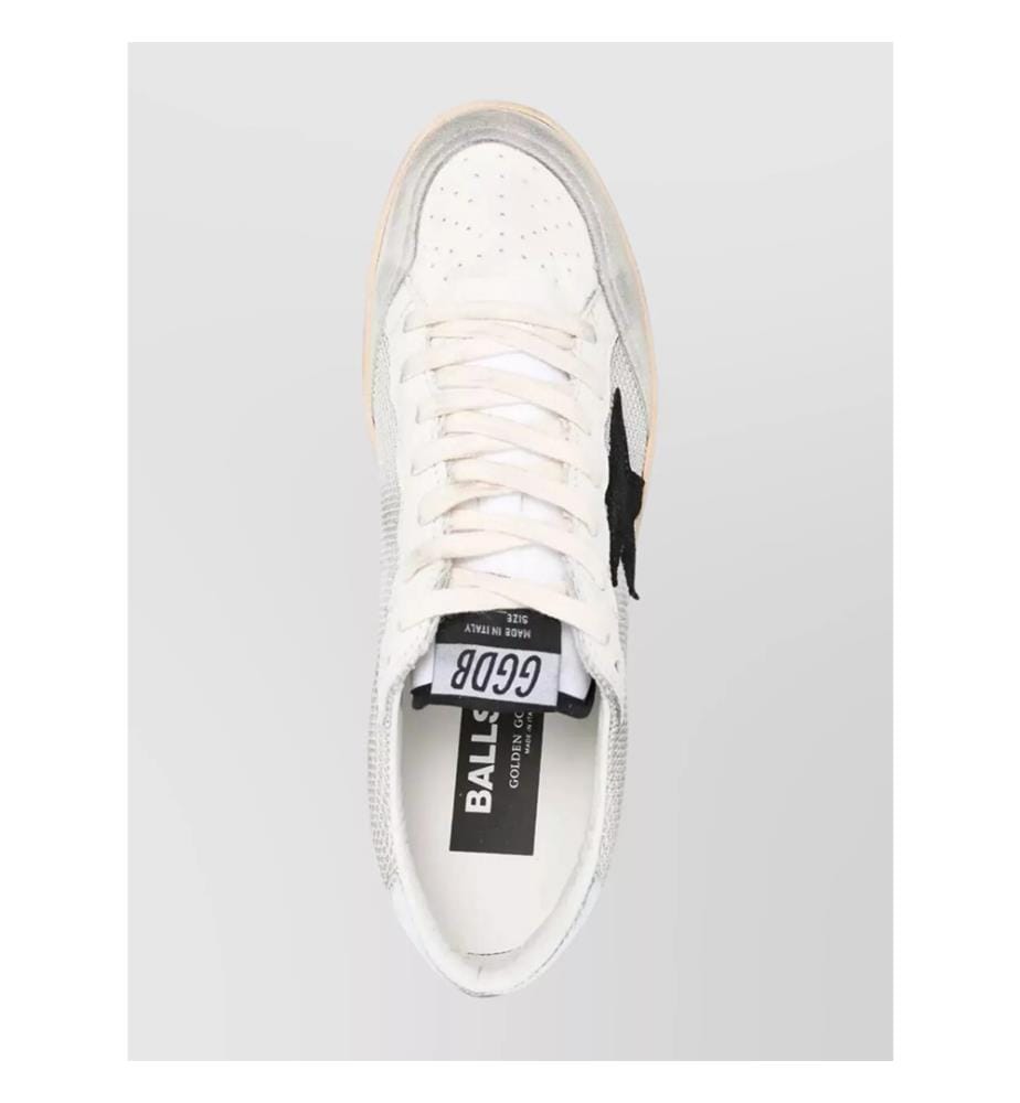 Ball Star Sneakers - Hell & Silber & Schwarz & Weiss Silber