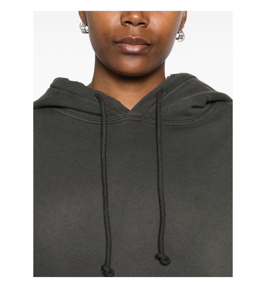 Star Cropped Hoodie - Anthrazit