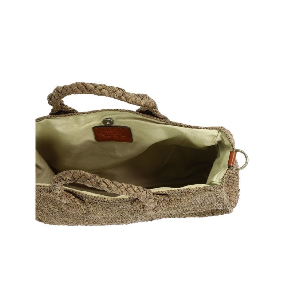 RARY Dark Tea Raffia rectangular bag - Brown