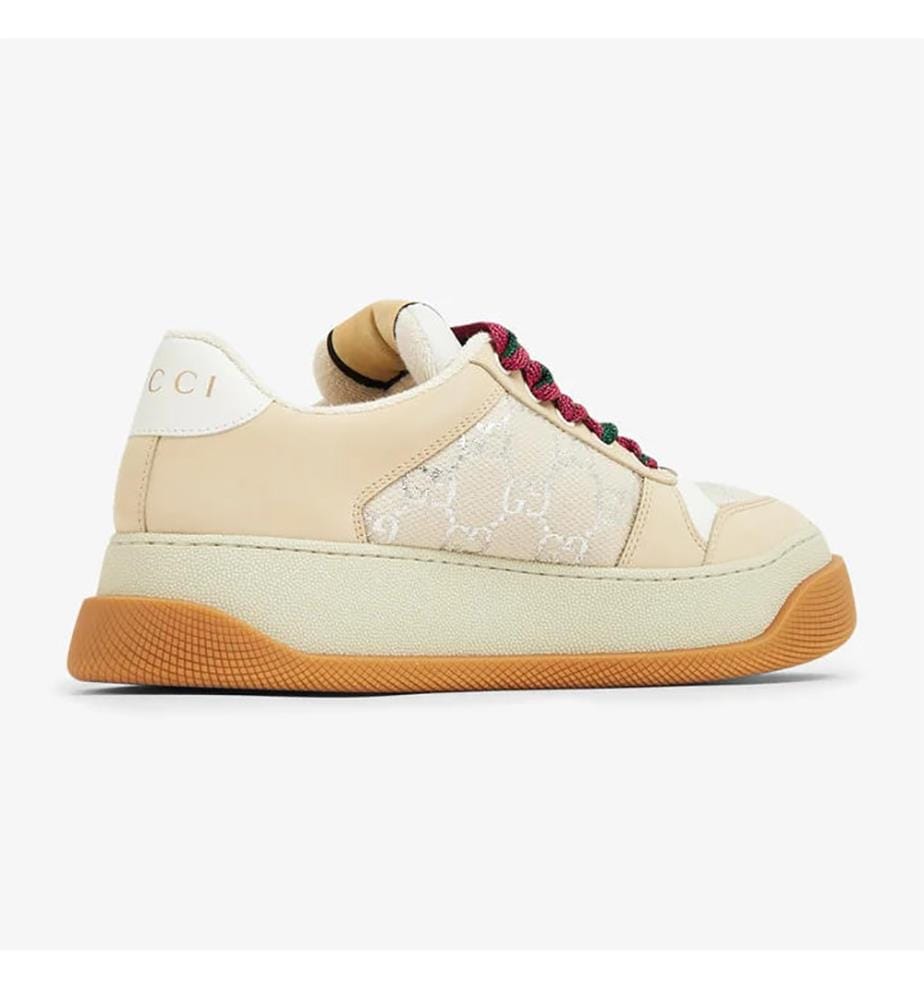 Screener GG Sneakers - White and Beige