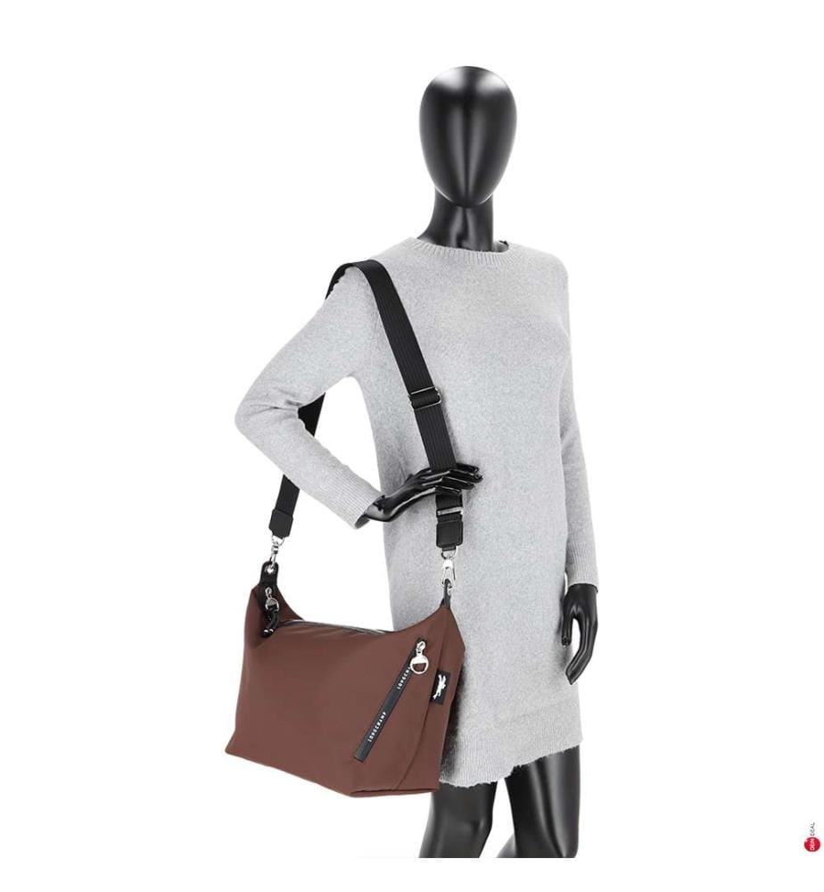 M Le Pliage Energy Shoulder Bag – Dark Brown and Black