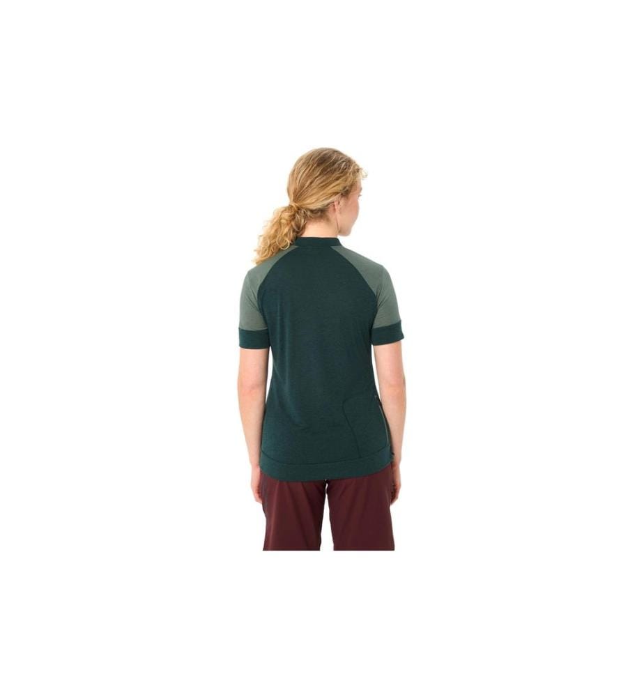 VAUDE - Damen T-Shirt Wo Altissimo Q-Zip deep pond Grün, Grösse 38