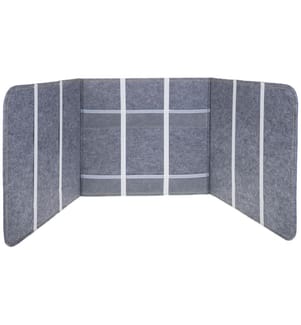 FTM - Schreibtischtrennwand 39 x 121 cm, Grau