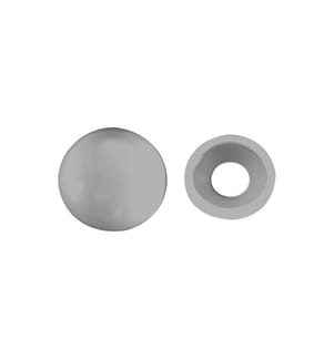 FTM - Caches en 2 parties, gris clair 15 x 5 mm, 8 pièces