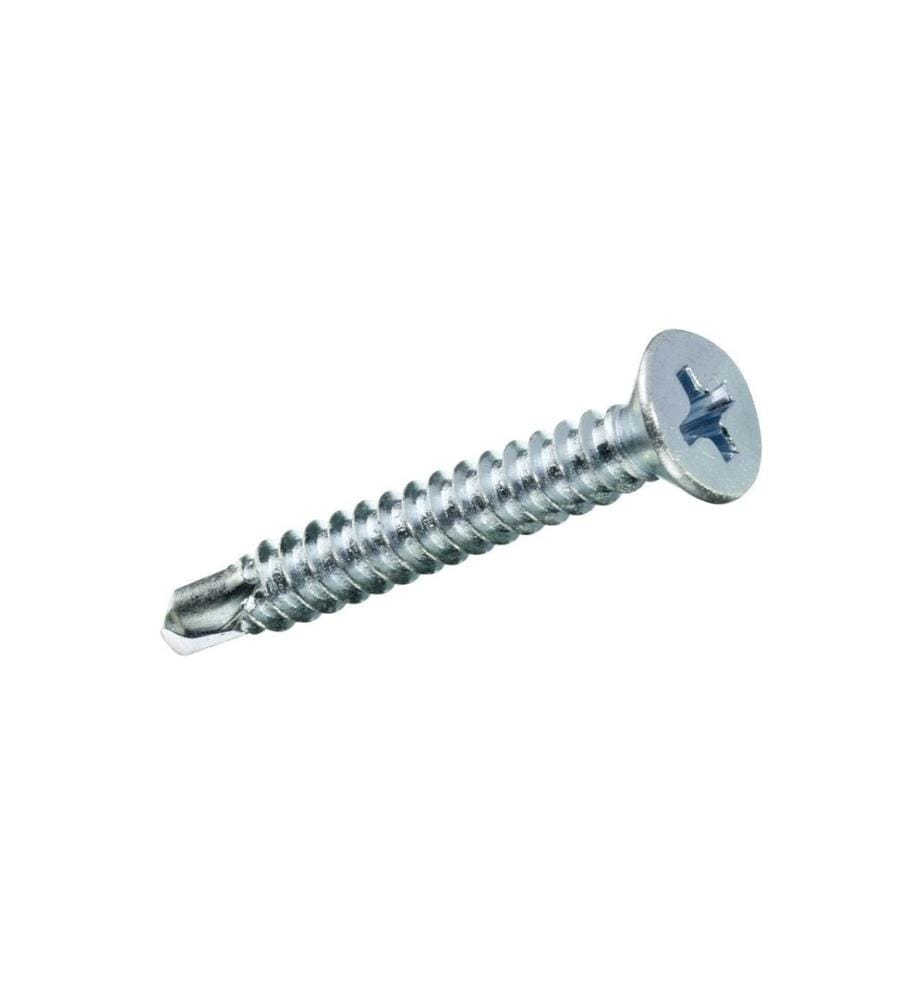 FTM - Vis auto-foreuses Tête fraisée 4.8 x 25 mm Acier, 6 pièces