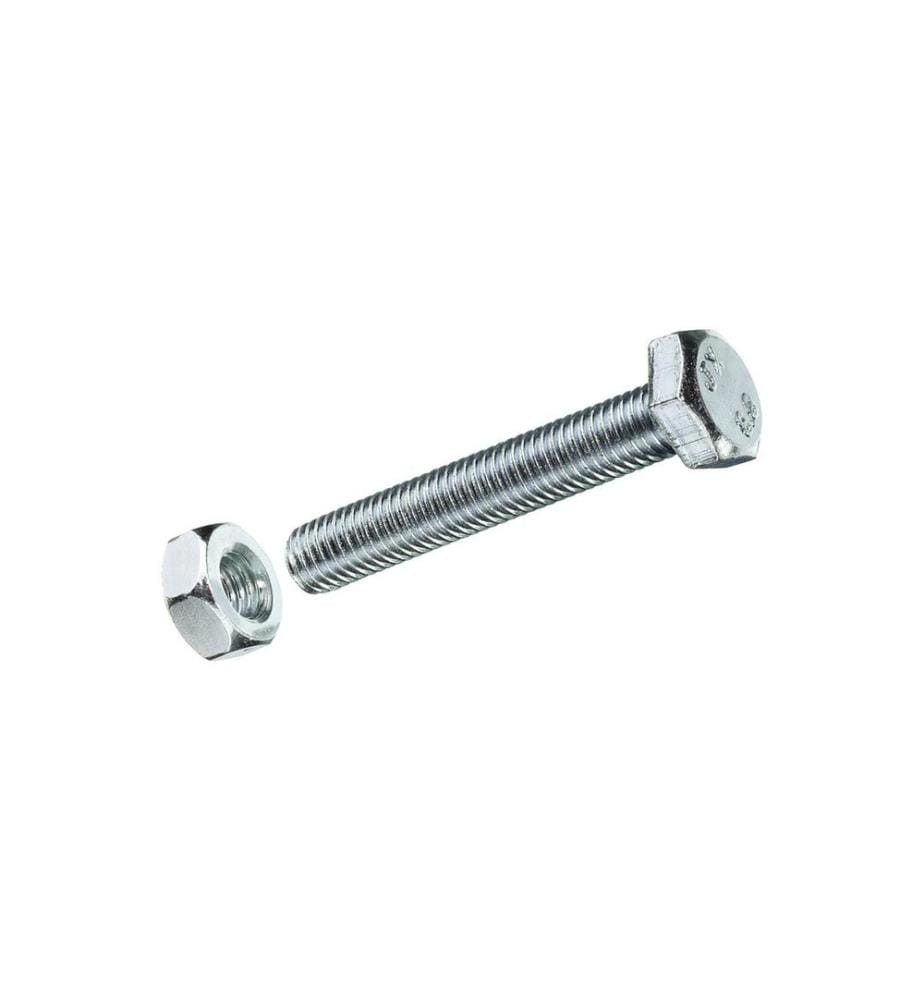 FTM - Vis à tête hexagonale M 6 x 20 mm avec écrous Acier, 8 pièces