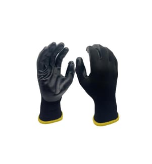 FTM - Arbeitshandschuh Polyester, M, Schwarz, 1 Stück