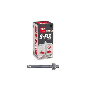 TOX-DÜBEL - Ancoraggio a cuneo S-Fix Plus M8 x 60/3 mm (100 pièces)