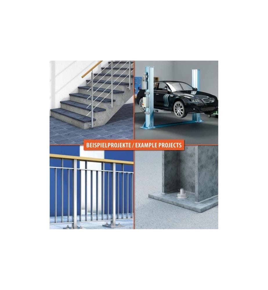 TOX-DÜBEL - Ancoraggio a cuneo S-Fix Plus M8 x 60/3 mm (100 pièces)