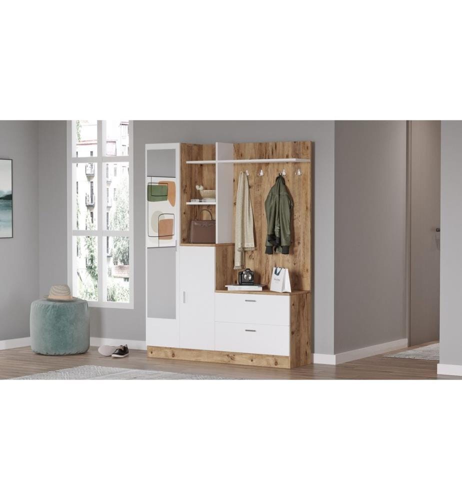 Halle Stand - Atlantic Pine White