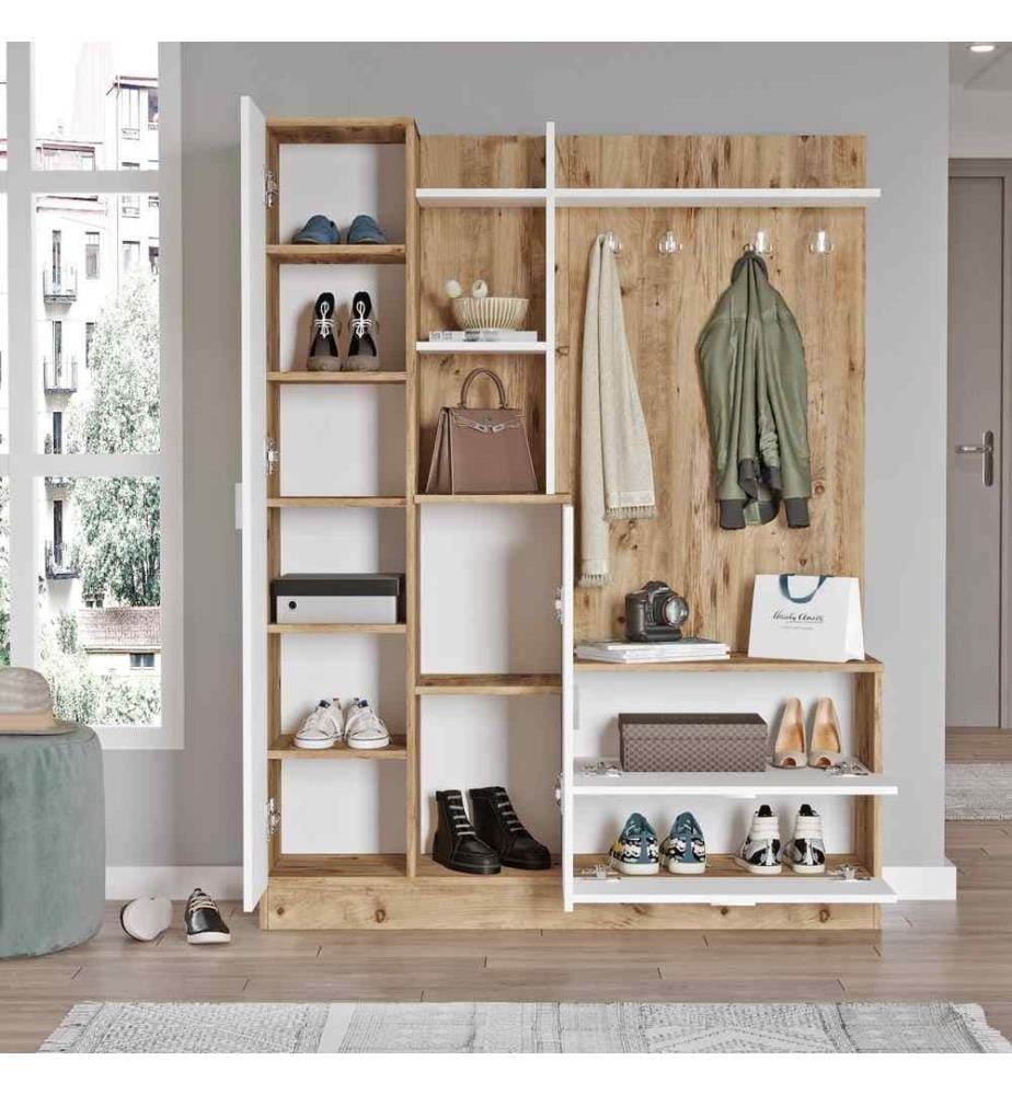 Halle Stand - Atlantic Pine White