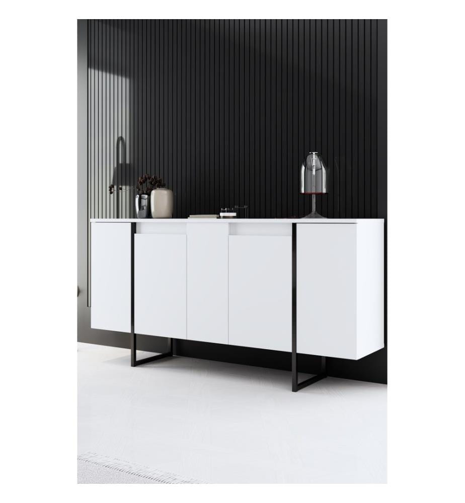 Wohnzimmermöbel-Set - weiss