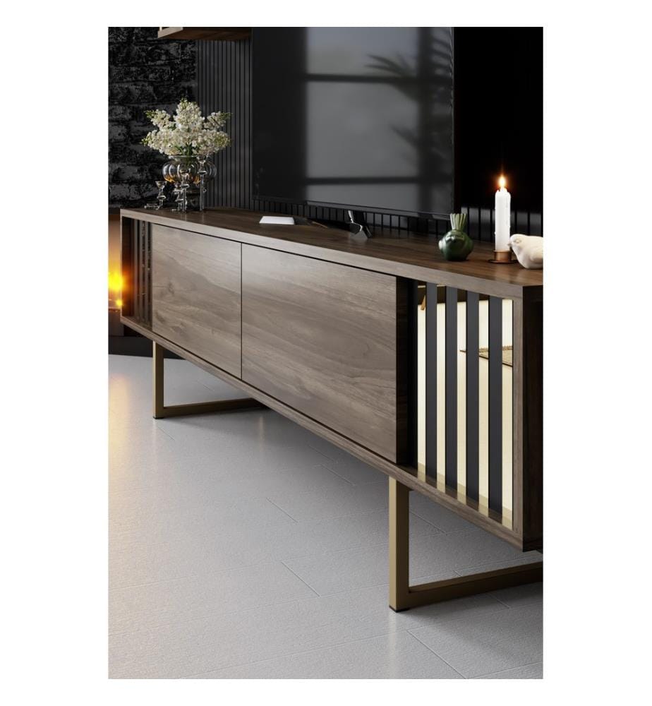 TV cabinet - walnut