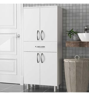 Armadio a muro per il bagno - Blanc