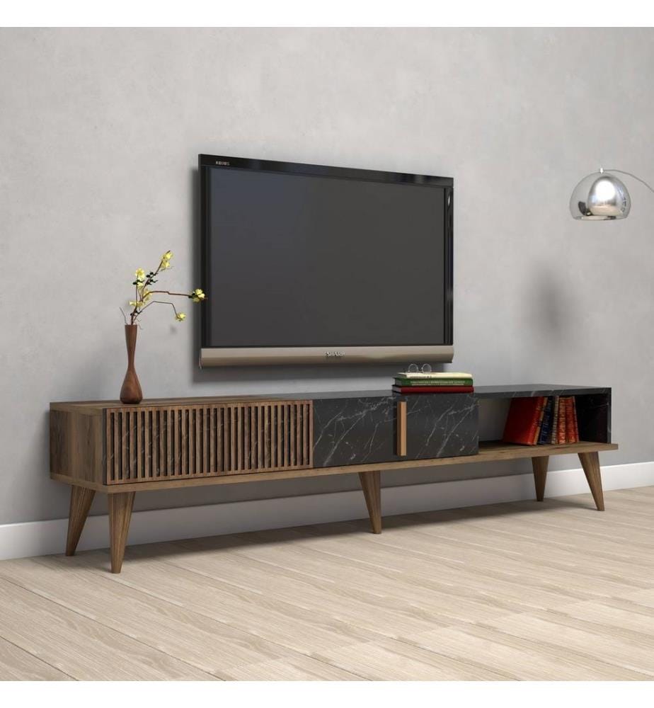 TV cabinet - Noyer Noir