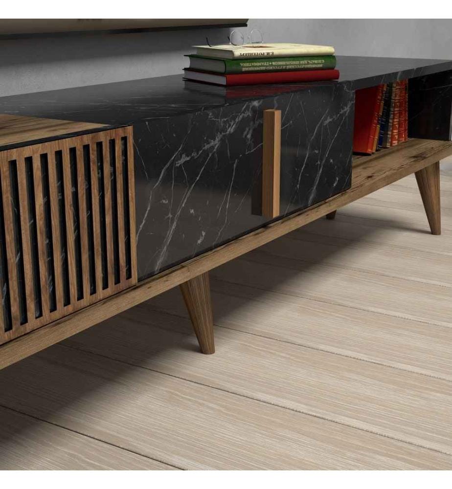 TV cabinet - Noyer Noir