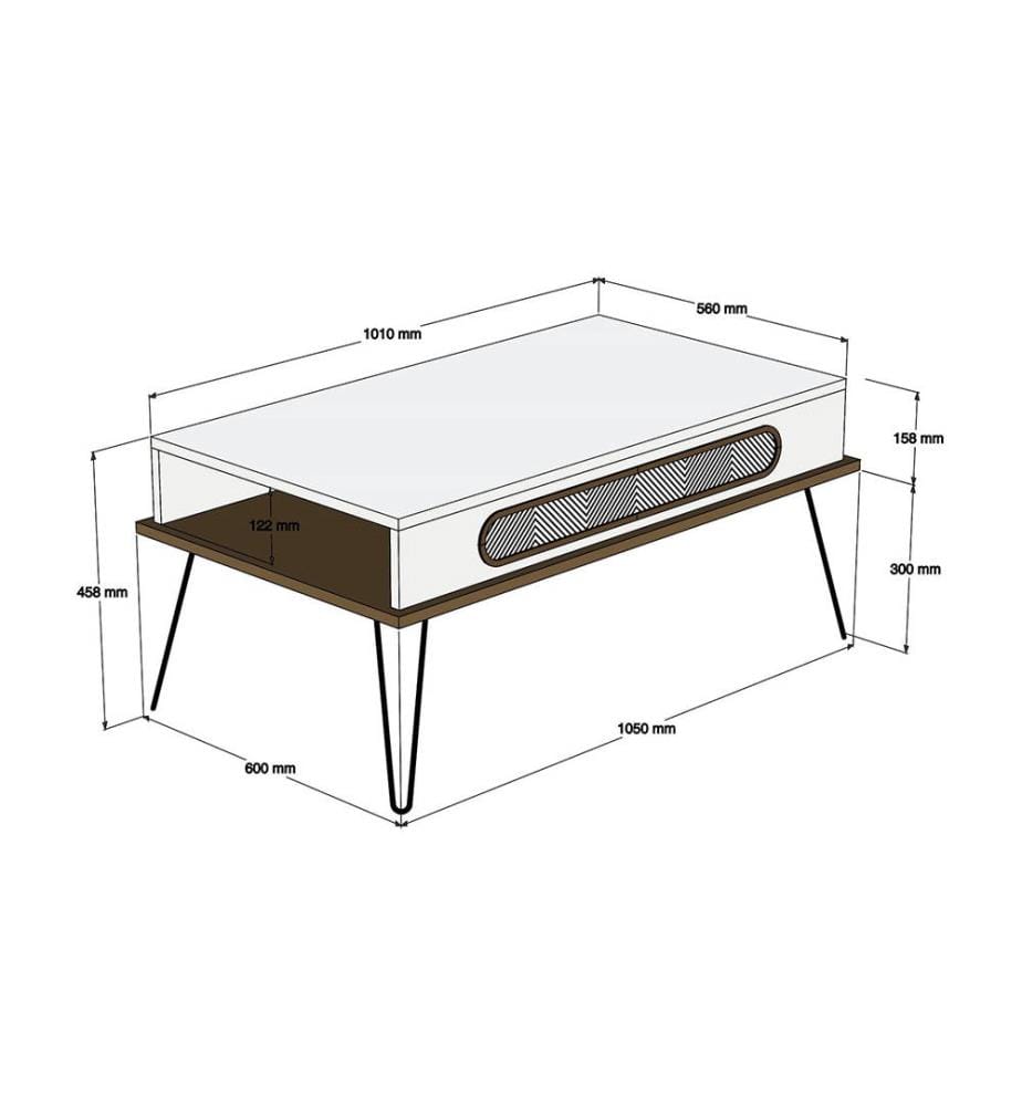 Table basse – Crème