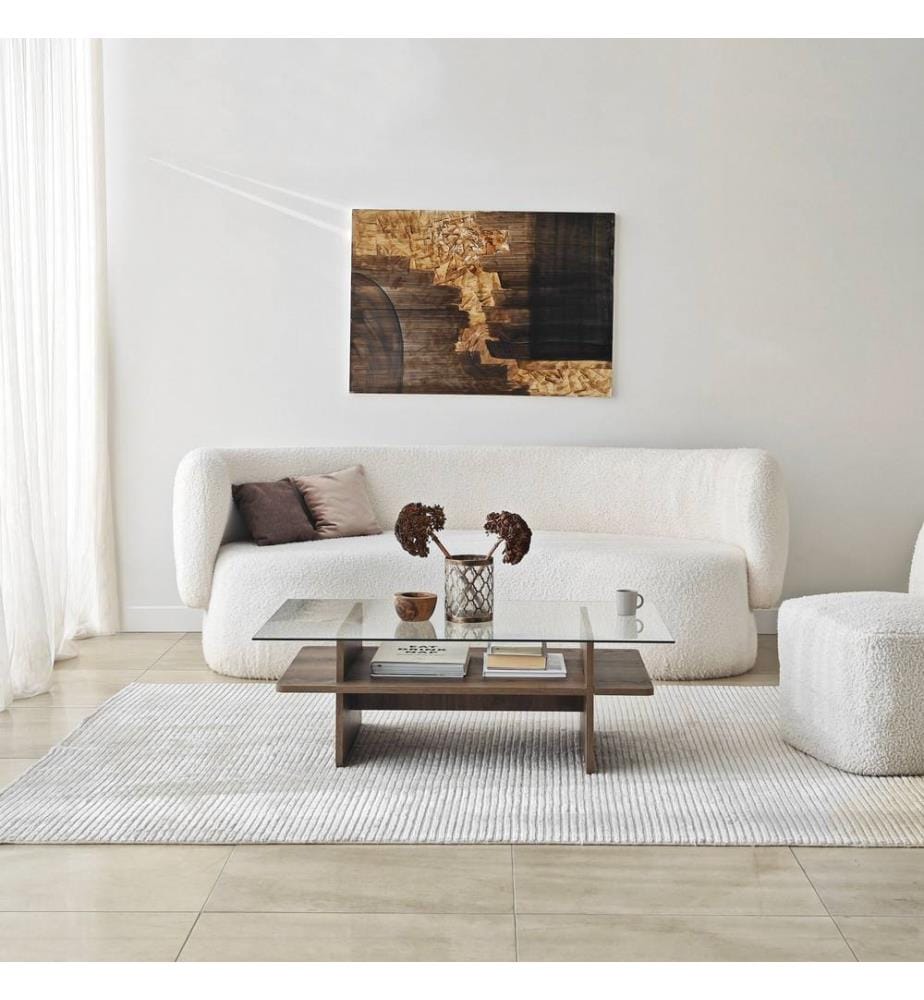 Table basse – Noyer Pin Massif