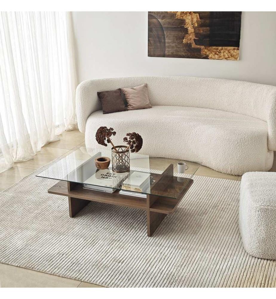Table basse – Noyer Pin Massif