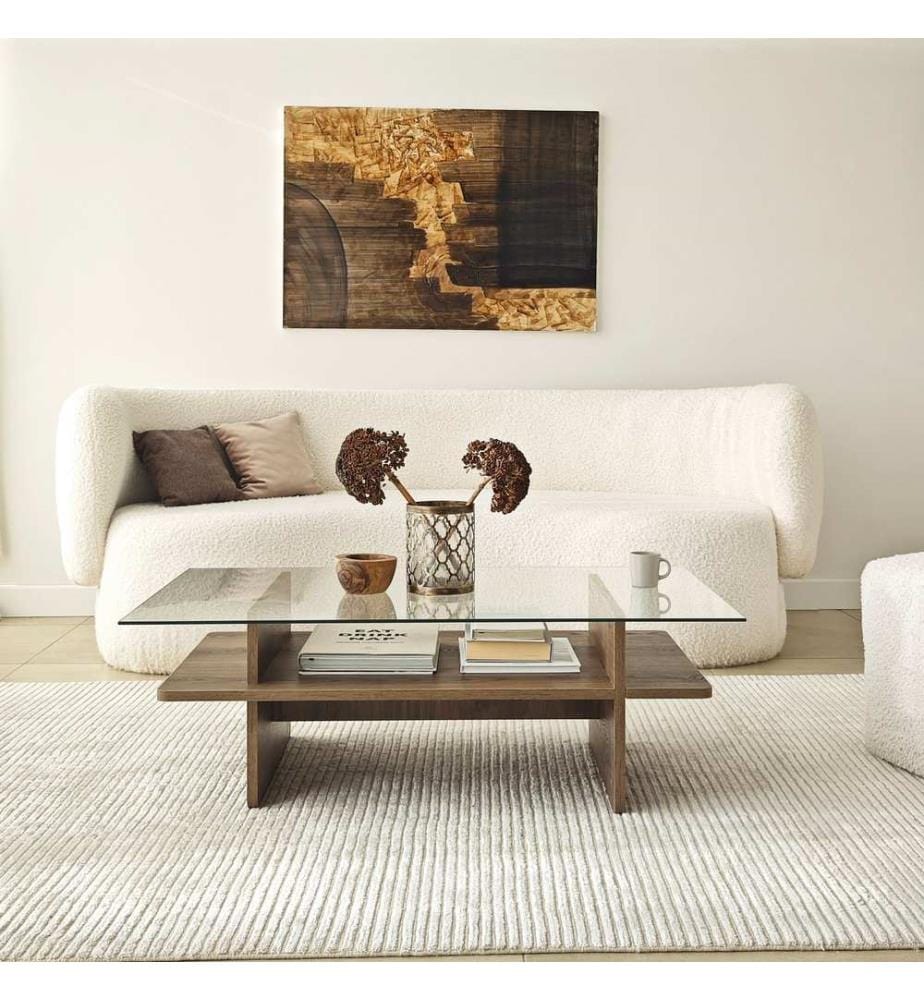 Table basse – Noyer Pin Massif