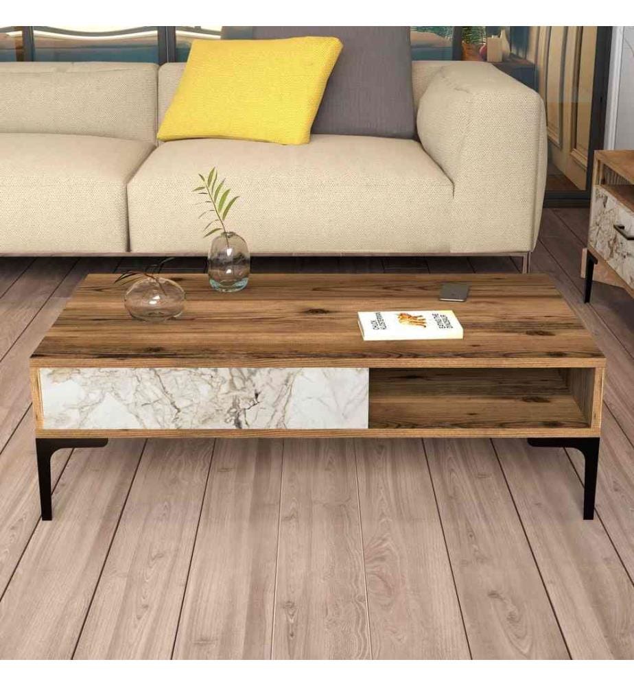 Table basse – Noyer Blanc
