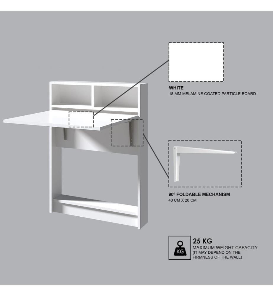Folding table - white