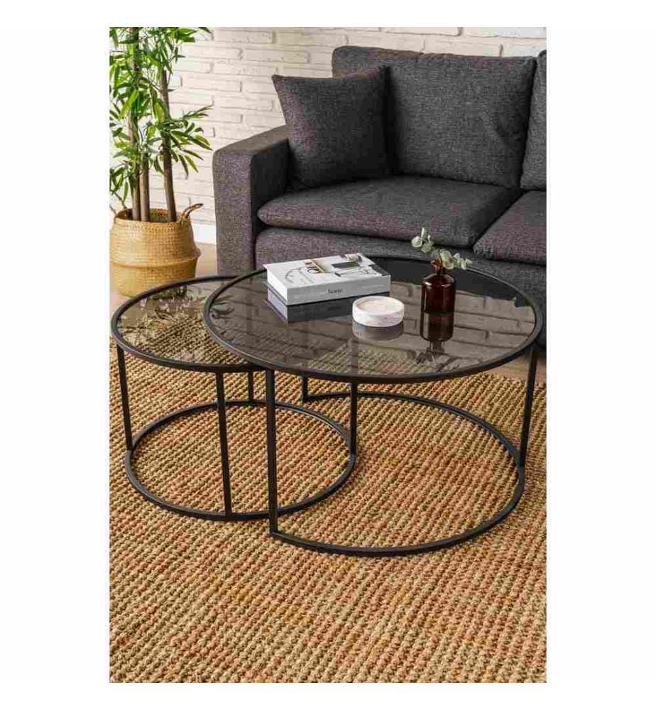 Couchtisch-Set - Schwarz