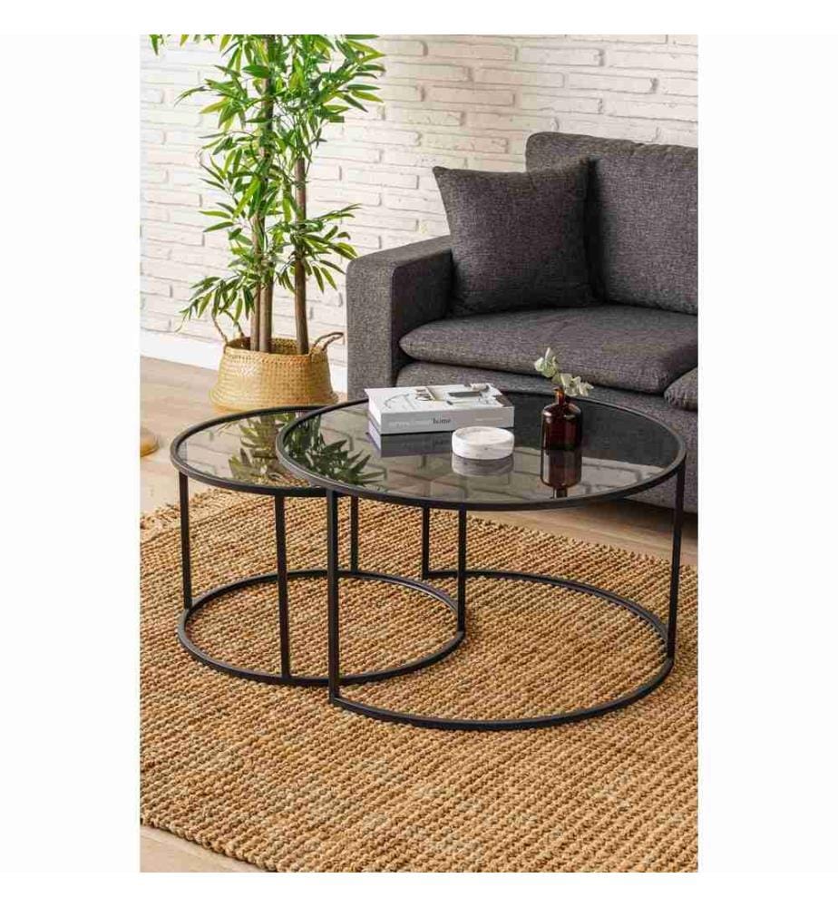 Couchtisch-Set - Schwarz