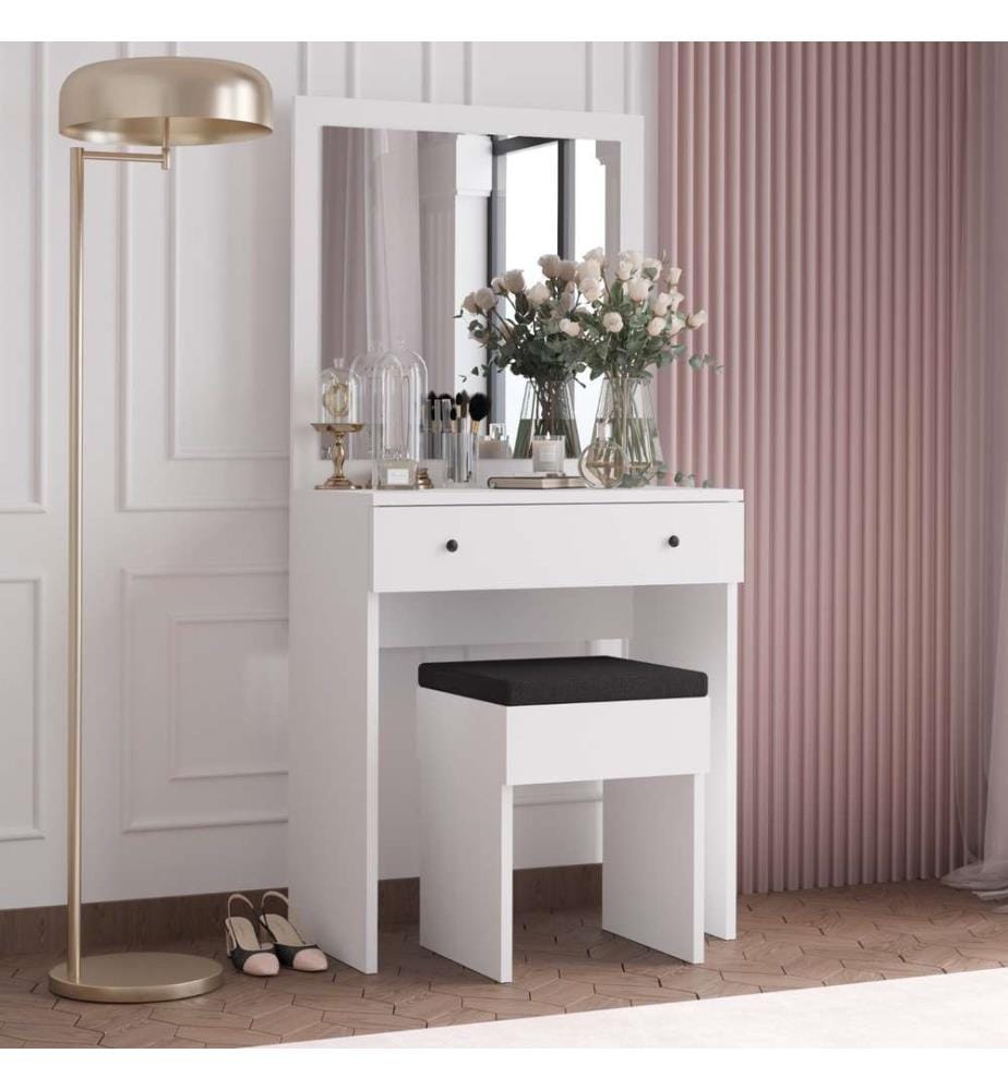 Table de maquillage – Blanc