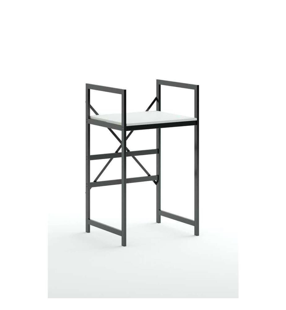 Armoire pour lave-linge - Blanc et noir