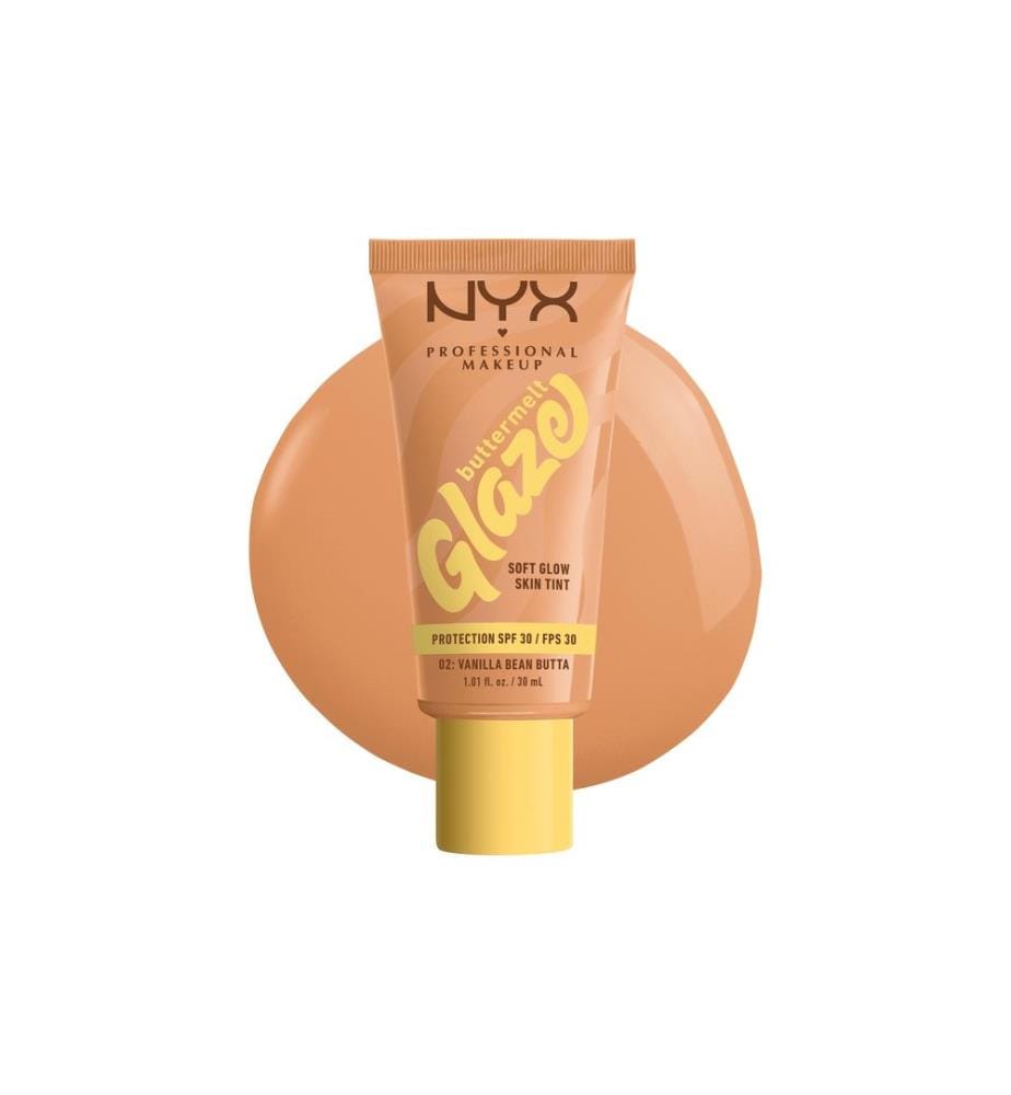 NYX Professional Makeup - Foundation Buttermelt Glaze LSF 30 02 Vanilla Bean Butta