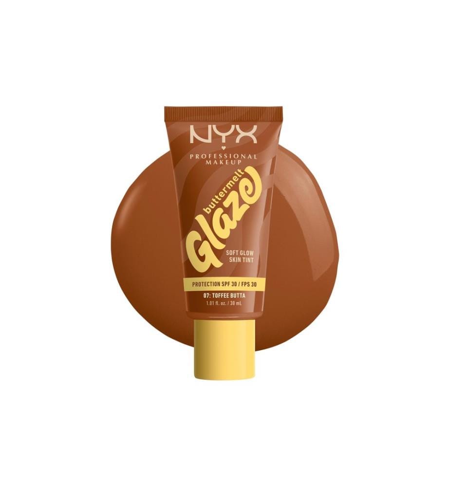NYX Professional Makeup - Foundation Buttermelt Glaze LSF 30 07 Toffee Butta