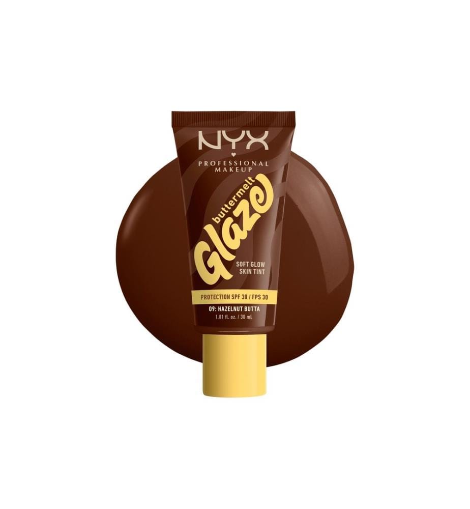 NYX Professional Makeup - Foundation Buttermelt Glaze LSF 30 09 Hazelnut Butta