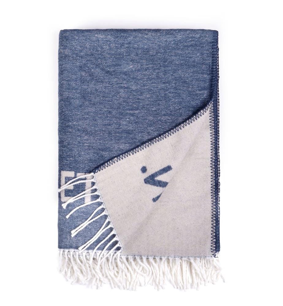 Coperta 140 x 190 cm 320Gsm Blu scuro/Grigio