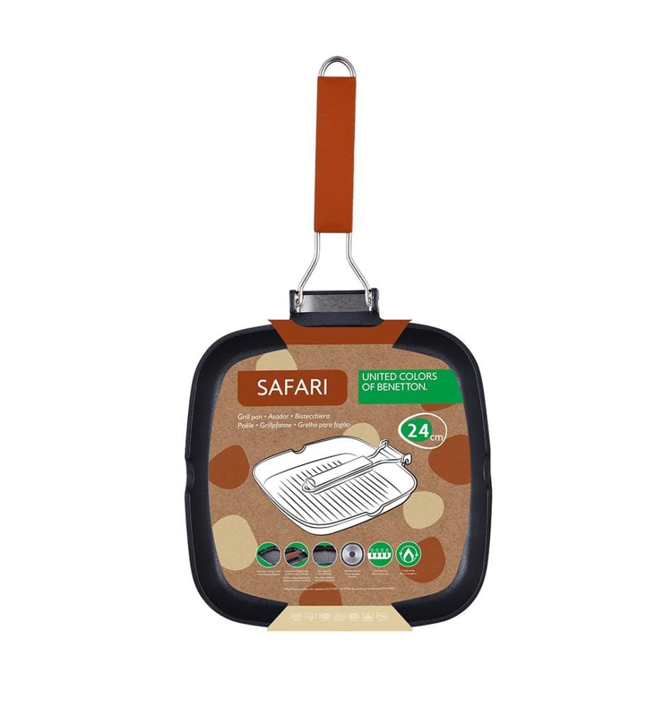 Grill 24 x 24 x 3,7cm Braun Safari