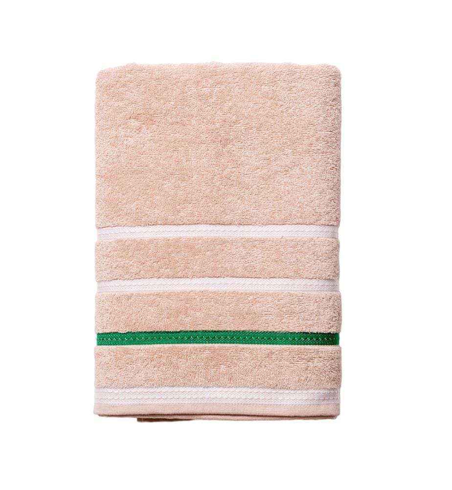 Serviette de Bain 70 x 140cm 450Gms Beige à Rayures