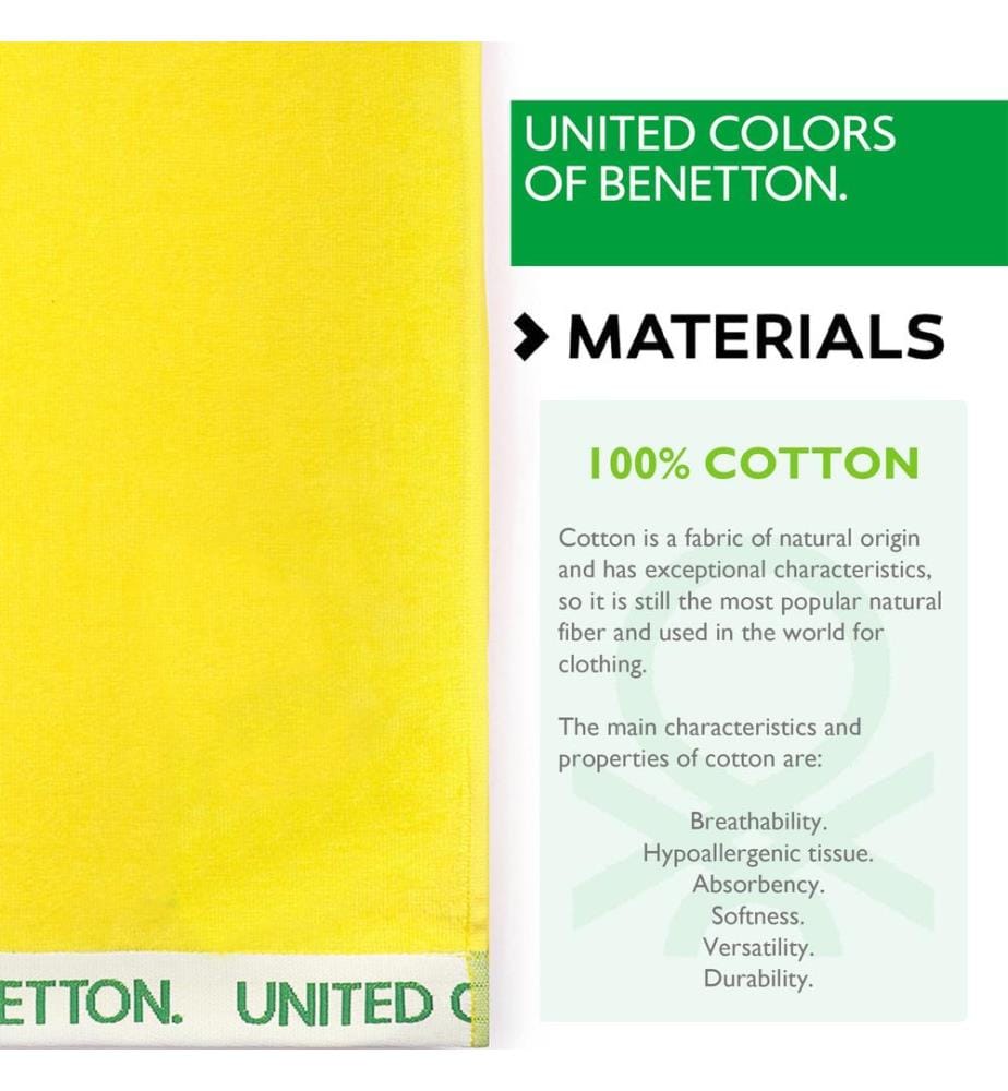 Set di 2 teli da mare Casa Benetton 90x160Cm 380Gsm in velluto 100% cotone