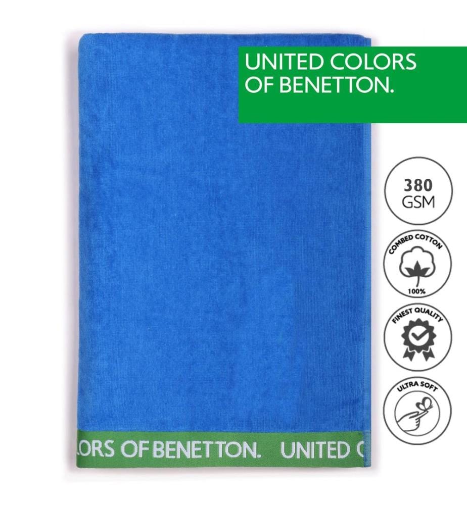Set di 2 teli da mare Casa Benetton 90x160Cm 380Gsm in velluto 100% cotone