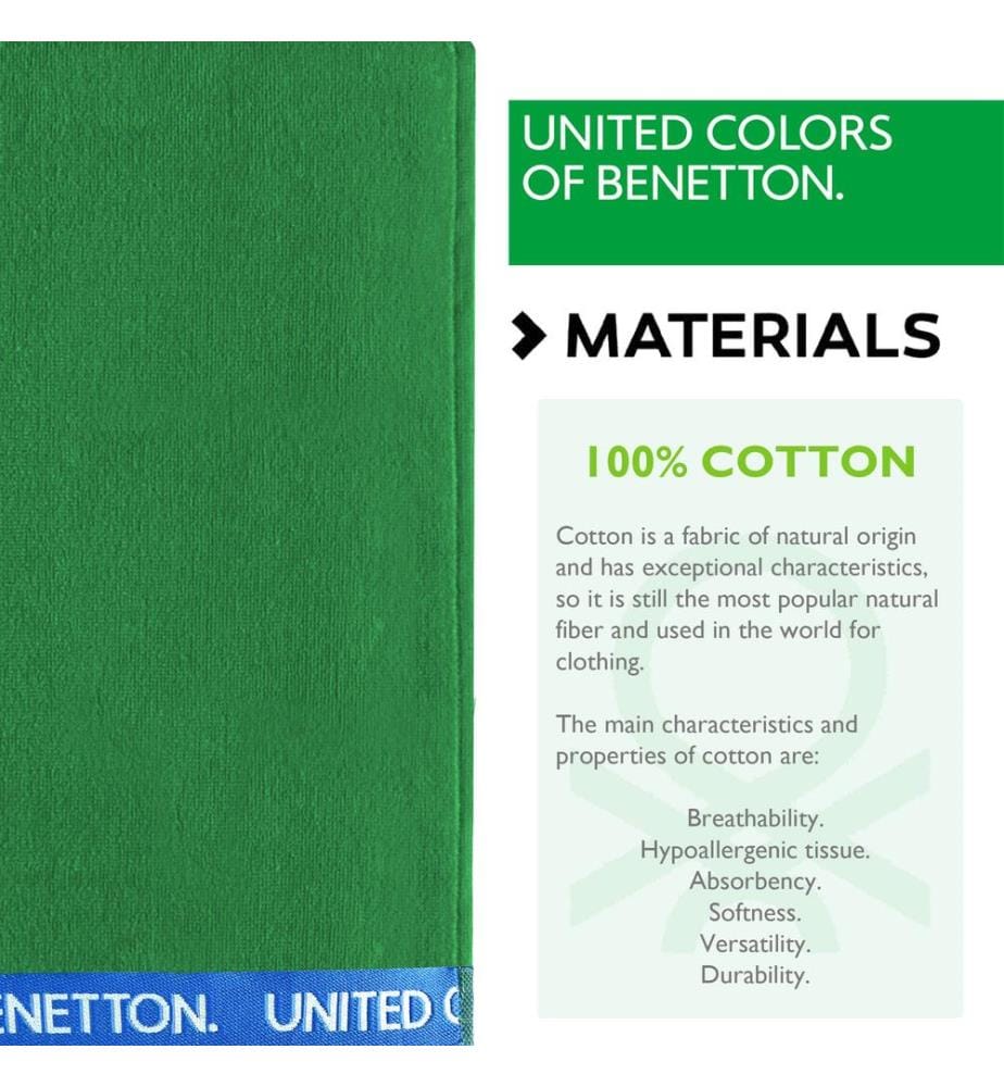 Set di 2 teli da mare Casa Benetton 90x160Cm 380Gsm in velluto 100% cotone
