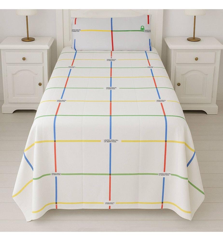 Bettset 90 cm - Wendebett Grün & Blau Rainbow
