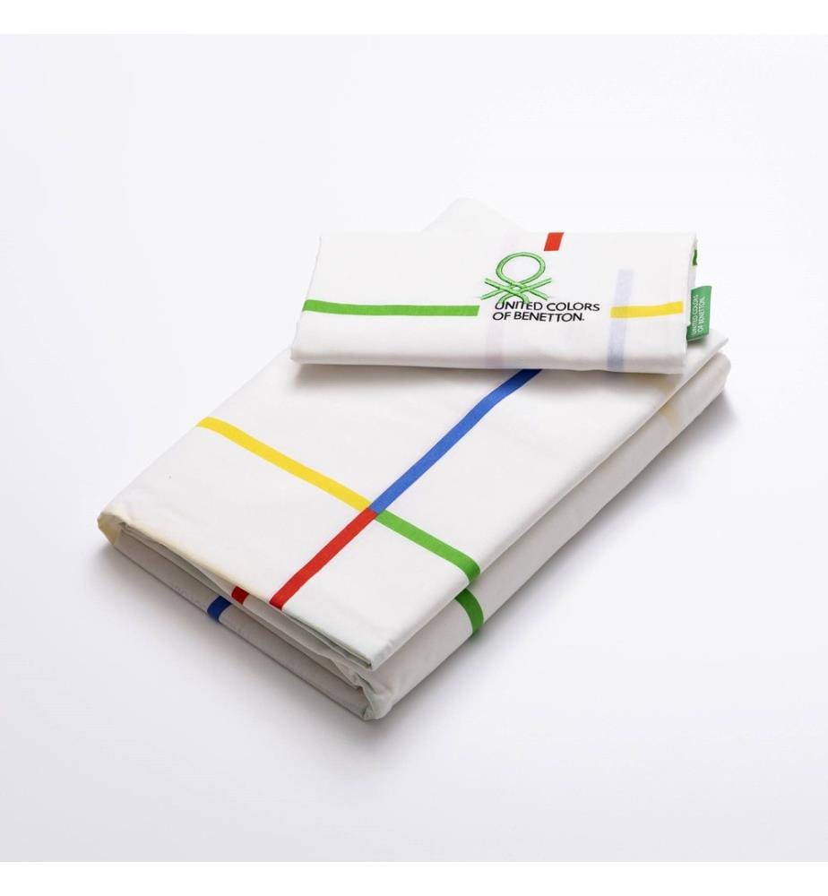 Bettset 90 cm - Wendebett Grün & Blau Rainbow