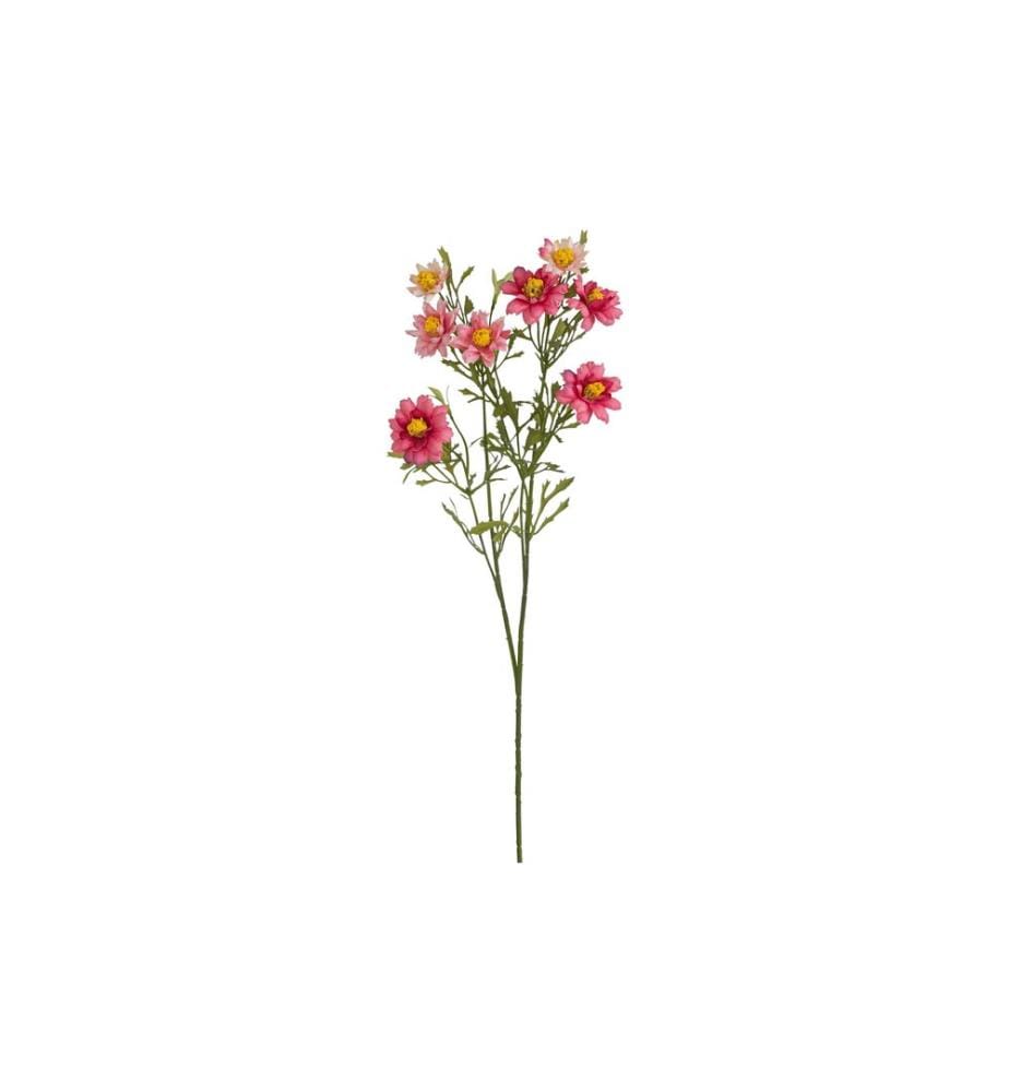 BOTANIC-HAUS - Fleur artificielle Branche fleurie rose, 68 cm