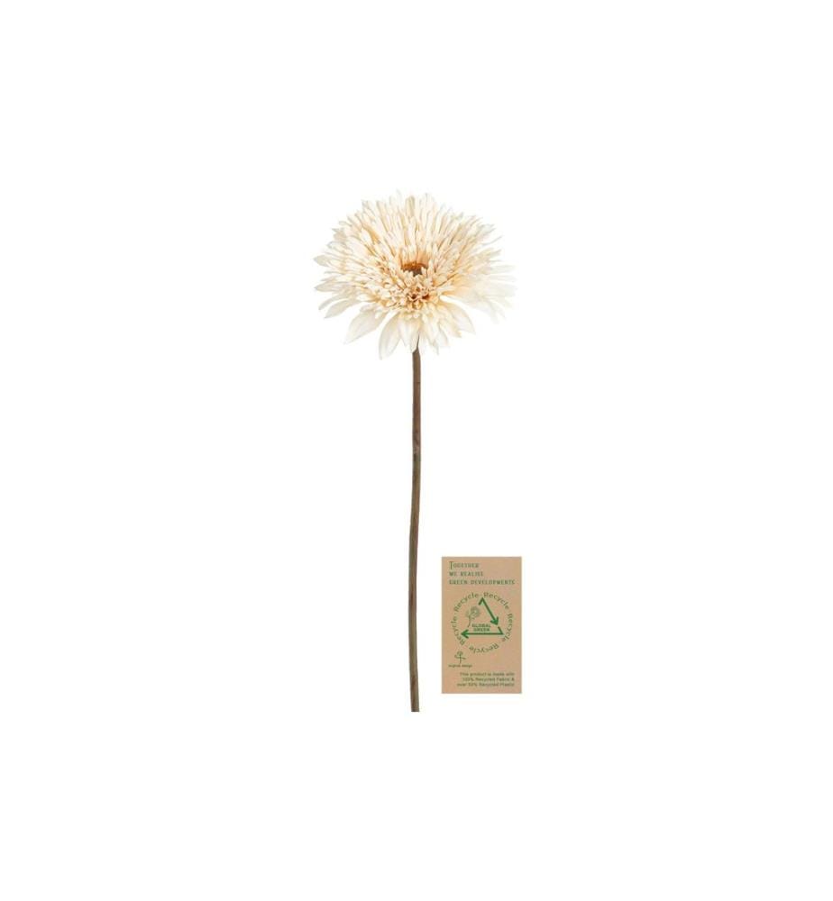 BOTANIC-HAUS - Kunstblume Gerbera, Elfenbein, 63 cm