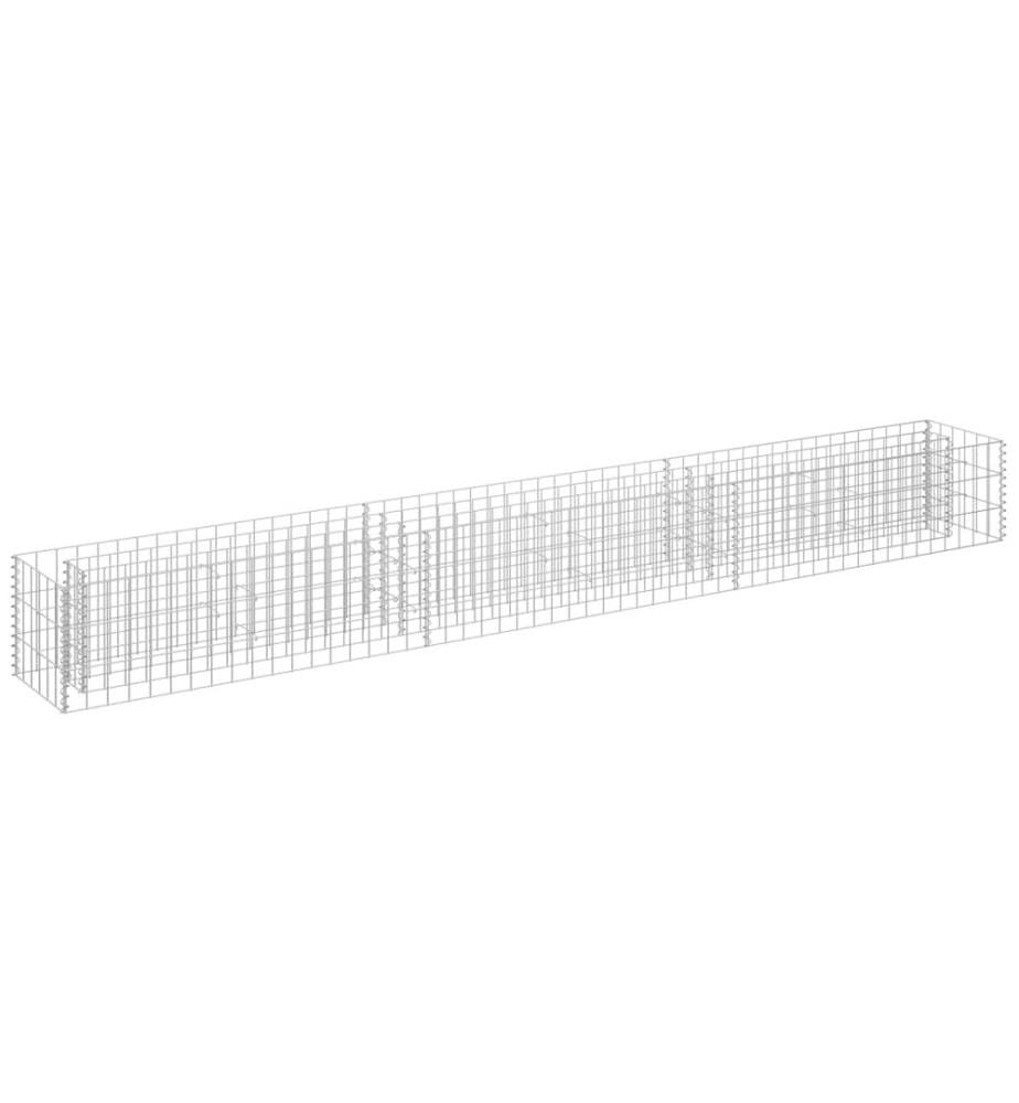 Gabionen-Hochbeet Verzinkter Stahl 270 x 30 x 30 cm