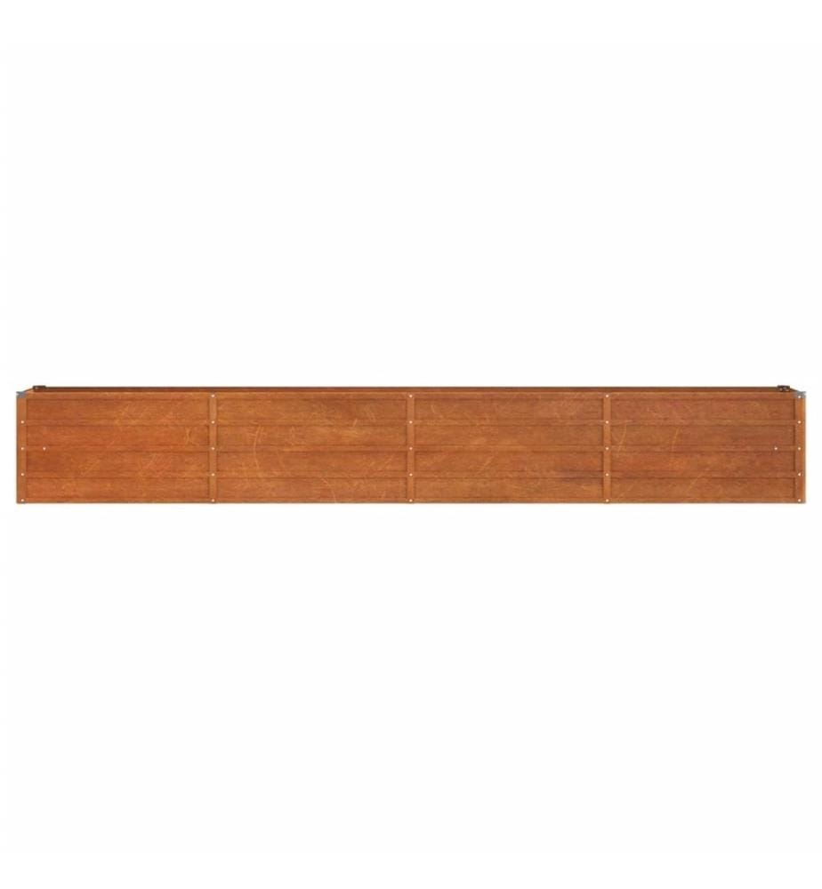 Hochbeet Rostig 320x40x45 cm Cortenstahl