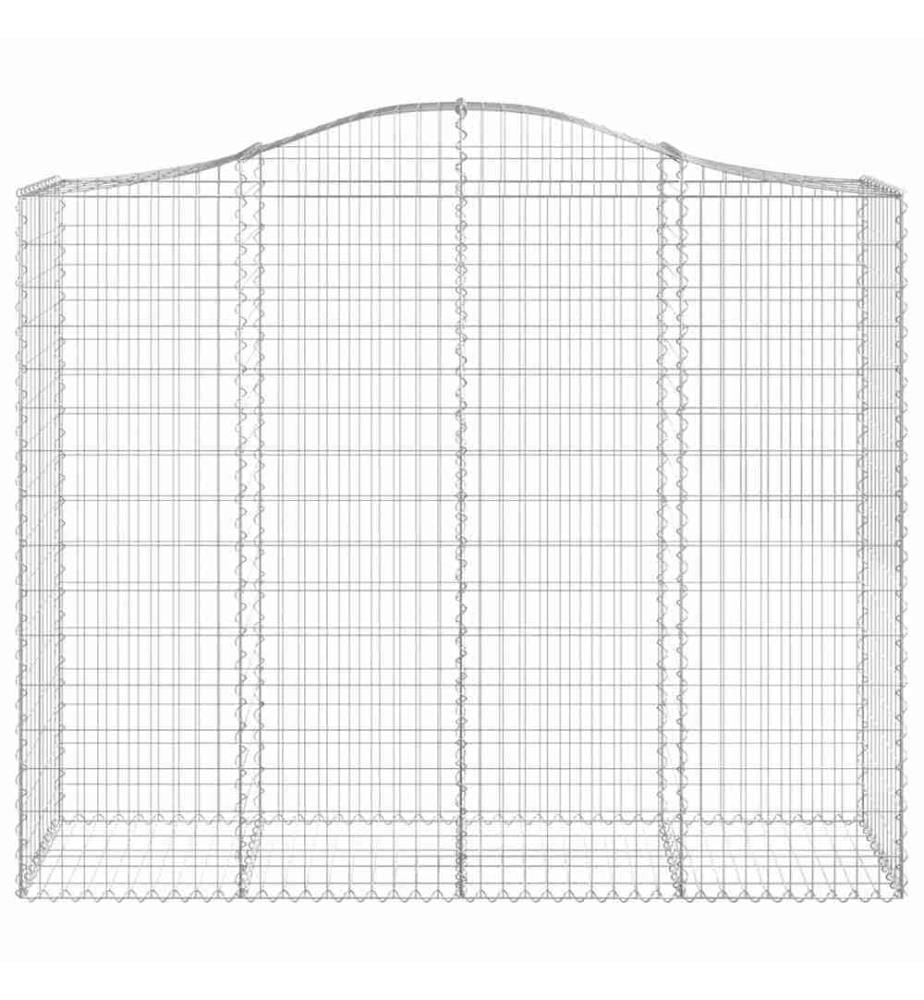 Panier de gabions arqué 200x50x160/180 cm Fer galvanisé
