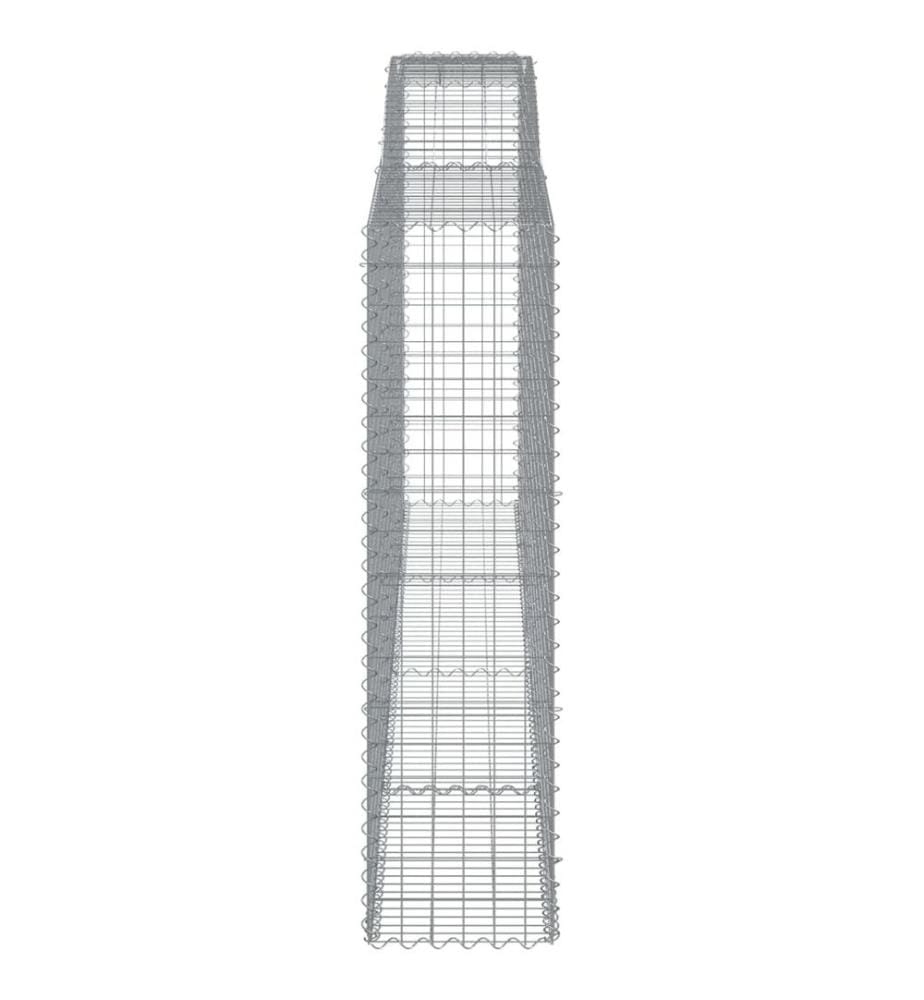 Panier de gabions arqué 400x50x180/200 cm Fer galvanisé
