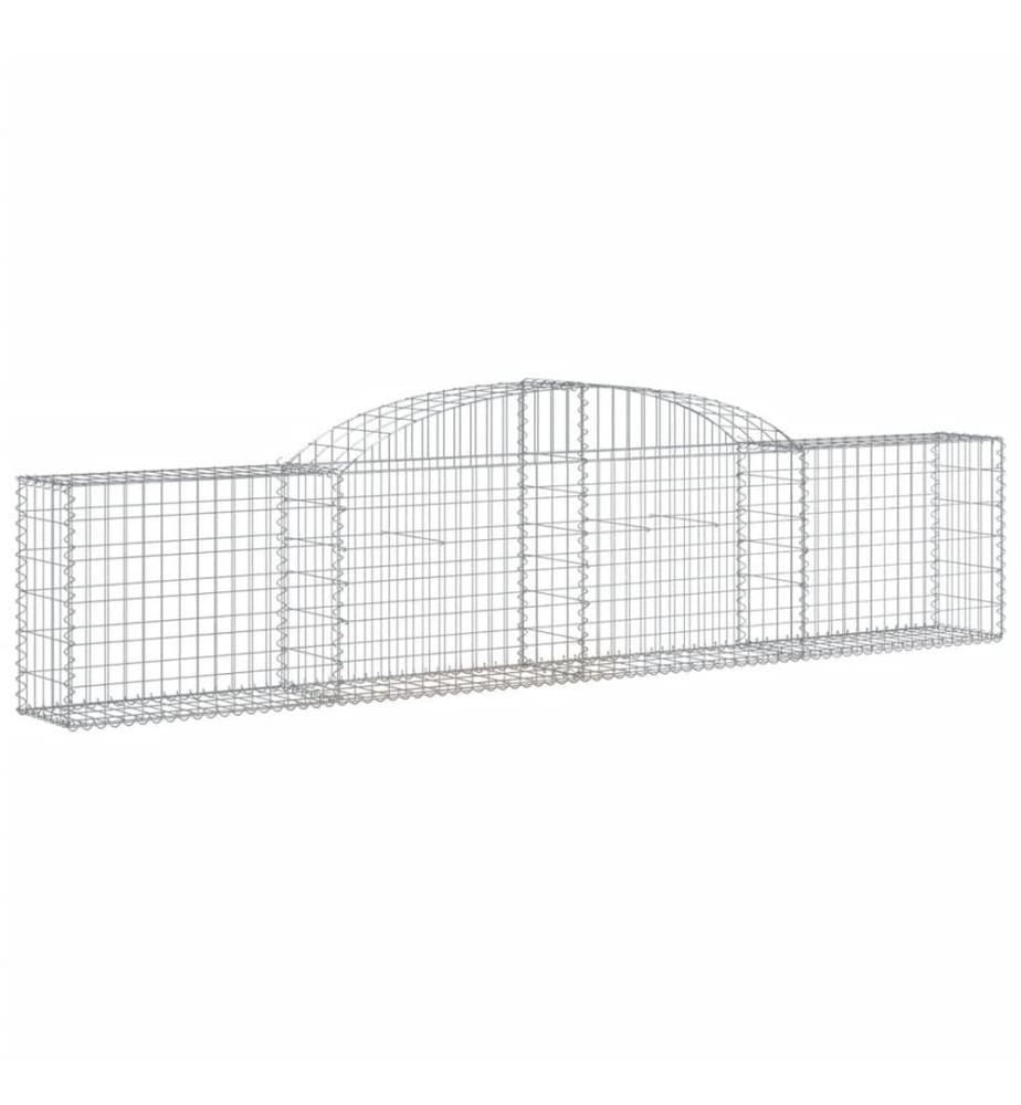 Paniers à gabions arqués 13 pcs 300x30x60/80 cm Fer galvanisé