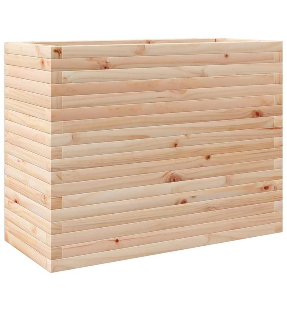 Jardinière 90x40x68,5 cm bois de pin massif