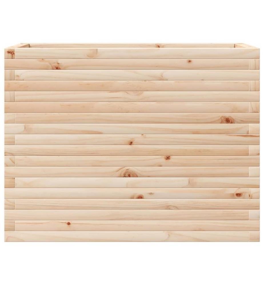 Jardinière 90x40x68,5 cm bois de pin massif